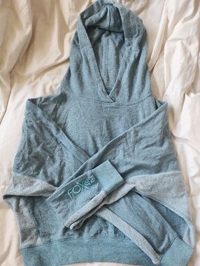 Fox Teal Hooded Pullover with Embroidered Logo